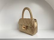 	 Colestore Chanel Vintage Gold Mini Bag Size 18cm - 3