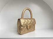 	 Colestore Chanel Vintage Gold Mini Bag Size 18cm - 4