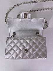 	 Colestore Chanel CF Classic Silver Calfskin Size 13.5×20×6.5cm - 4