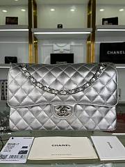 	 Colestore Chanel CF Classic Silver Calfskin Size 15.5×25.5×6.5cm - 1