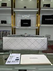 	 Colestore Chanel CF Classic Silver Calfskin Size 15.5×25.5×6.5cm - 2