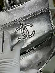 	 Colestore Chanel CF Classic Silver Calfskin Size 15.5×25.5×6.5cm - 3