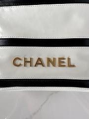 Colestore Chanel 22 Small Bag Calfskin Black & White 20 × 19 × 6 cm - 5