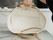 Colestore Chanel Large Shopping Bag Beige Pearl Size 30*39*22cm - 5