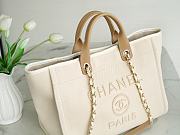 Colestore Chanel Large Shopping Bag Beige Pearl Size 30*39*22cm - 2