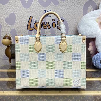 	 Colestore Louis Vuitton Damier MM Green N40518 Size 35x27x14cm