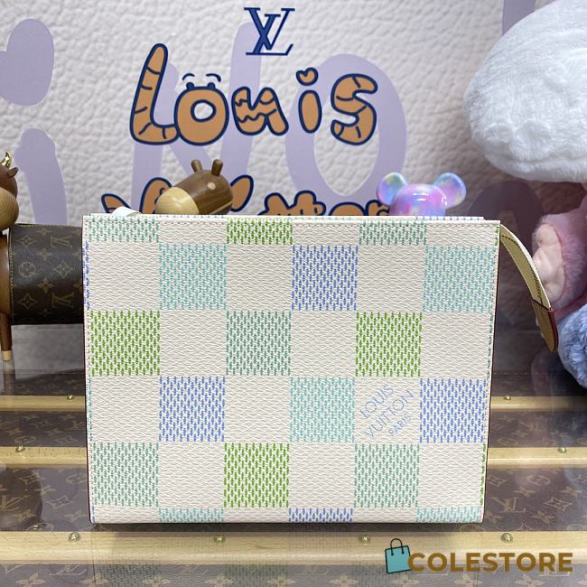 Colestore Louis Vuitton Green Toilet Pouch N40740 26*20*5.5cm - 1