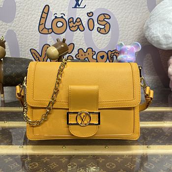 Louis Vuiton Dauphine Soft M25048 Calfskin Leather In Yellow 