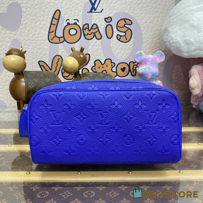 	 Colestore Louis Vuitton Dopp Kit Toilet Pouch Blue 28*15*16.5cm - 1
