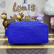 	 Colestore Louis Vuitton Dopp Kit Toilet Pouch Blue 28*15*16.5cm - 1