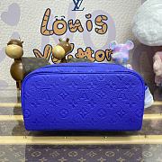 	 Colestore Louis Vuitton Dopp Kit Toilet Pouch Blue 28*15*16.5cm - 3