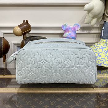 	 Colestore Louis Vuitton Dopp Kit Toilet Pouch White 28*15*16.5cm