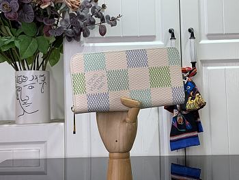 	 Colestore Louis Vuitton Zippy Wallet Green N40748 Size 19.5 x 10.5 x 2.5 cm