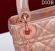 Colestore Lady Dior Patent Pink Size 17*15*7cm - 5