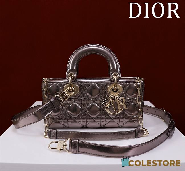Colestore Dior D-Joy Patent Purple Size 22*12*6.5cm - 1