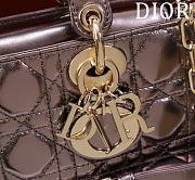 Colestore Dior D-Joy Patent Purple Size 22*12*6.5cm - 2