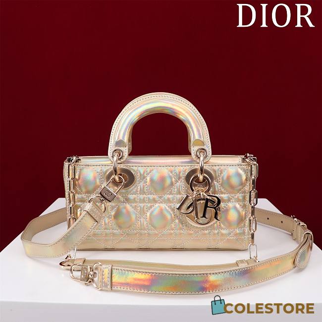 	 Colestore Dior D-Joy Patent Gold Size 22*12*6.5cm - 1