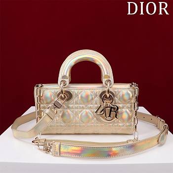 	 Colestore Dior D-Joy Patent Gold Size 22*12*6.5cm