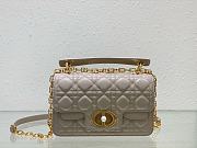 	 Colestore Dior Jolie Powder Beige Cannage Calfskin 22 x 14 x 8cm - 1