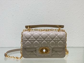 	 Colestore Dior Jolie Powder Beige Cannage Calfskin 22 x 14 x 8cm