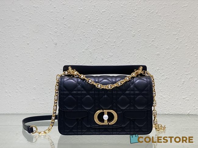 	 Colestore Dior Jolie Powder Black Cannage Calfskin 22 x 14 x 8cm - 1