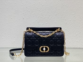 	 Colestore Dior Jolie Powder Black Cannage Calfskin 22 x 14 x 8cm