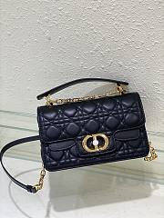	 Colestore Dior Jolie Powder Black Cannage Calfskin 22 x 14 x 8cm - 2