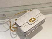 	 Colestore Dior Jolie Powder White Cannage Calfskin 22 x 14 x 8cm - 3