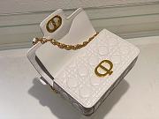 	 Colestore Dior Jolie Powder White Cannage Calfskin 22 x 14 x 8cm - 5
