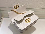 	 Colestore Dior Jolie Powder White Cannage Calfskin 22 x 14 x 8cm - 2