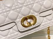 	 Colestore Dior Jolie Powder White Cannage Calfskin 22 x 14 x 8cm - 4