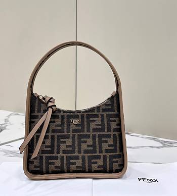 Colestore Fendi Mini Fendessence Brown FF fabric mini-bag