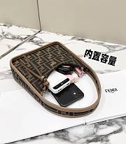 Colestore Fendi Mini Fendessence Brown FF fabric mini-bag - 2