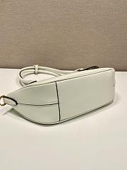 	 Colestore Prada Leather Top Handles White Handbag 26x17x9cm - 4