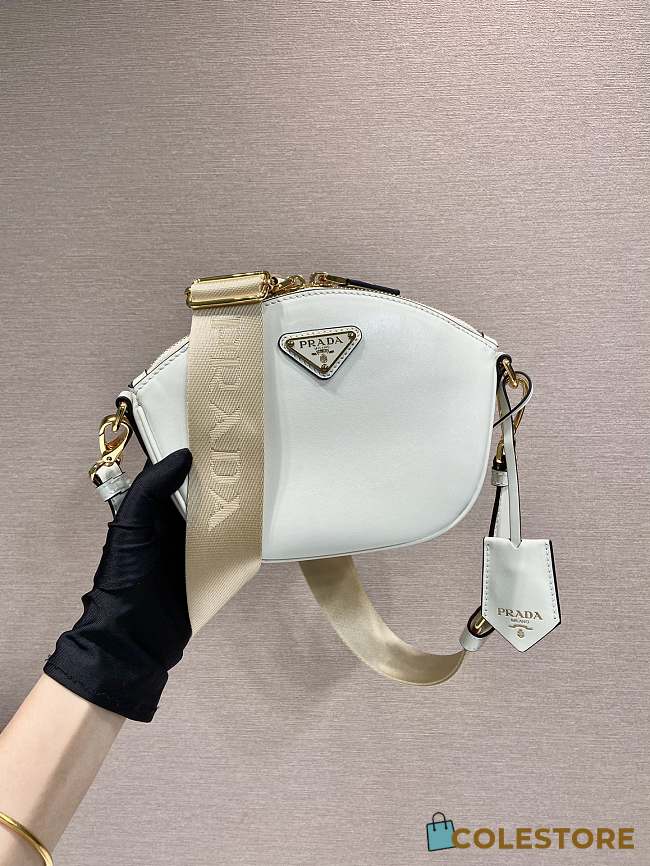 Colestore Prada Leather Mini shoulder bag White 18x15x8cm - 1