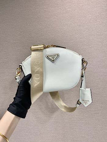 Colestore Prada Leather Mini shoulder bag White 18x15x8cm