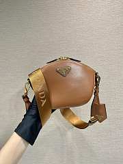 	 Colestore Prada Leather Mini shoulder bag Brown 18x15x8cm - 1