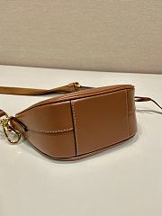 	 Colestore Prada Leather Mini shoulder bag Brown 18x15x8cm - 4