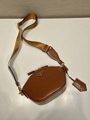 	 Colestore Prada Leather Mini shoulder bag Brown 18x15x8cm - 3