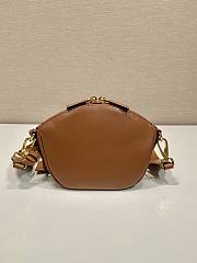 	 Colestore Prada Leather Mini shoulder bag Brown 18x15x8cm - 2