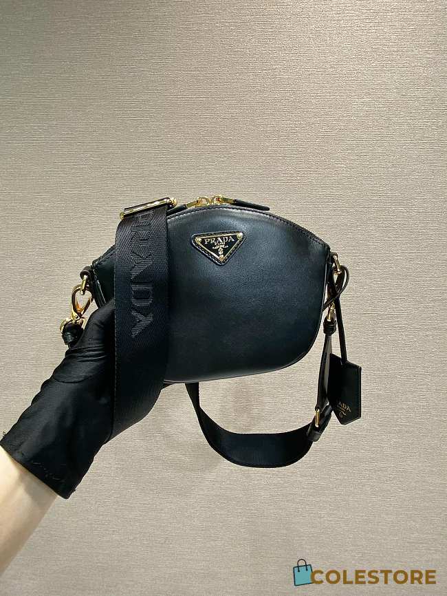 	 Colestore Prada Leather Mini shoulder bag Black 18x15x8cm - 1