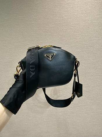 	 Colestore Prada Leather Mini shoulder bag Black 18x15x8cm