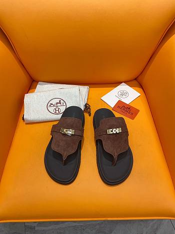 Colestore Hermes Slipper Dark Brown Size 39-44
