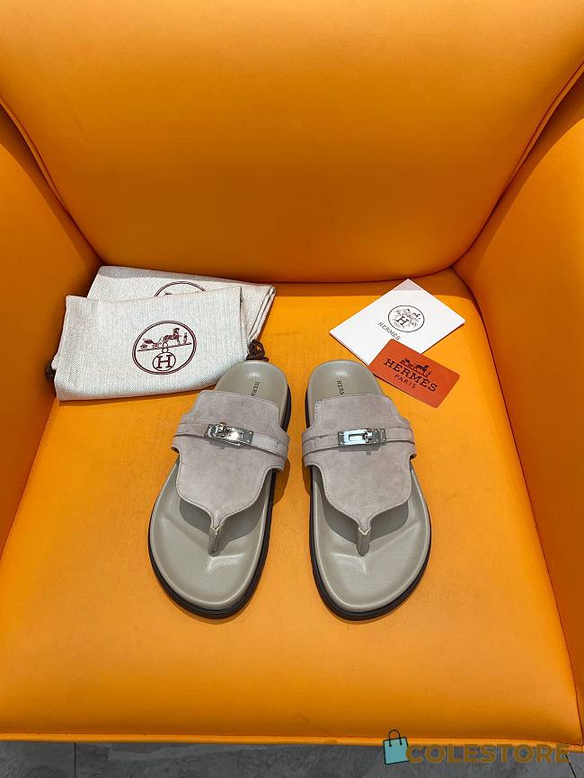 	 Colestore Hermes Slipper Grey Size 39-44 - 1