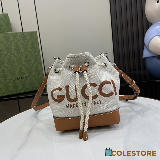 Colestore Small Shoulder Bag With Gucci Print - 1
