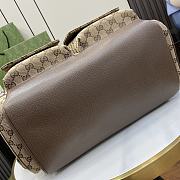 Colestore Gg Diaper Bag In Beige And Ebony Canvas 40x 35x 20cm - 6