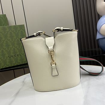 	 Colestore GG Bucket Shoulder Bag White Size 16x 19.5x 5.5cm