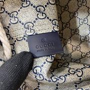 	 Colestore Small Shoulder Bag With Gucci Print Blue  - 3