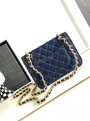 Colestore Chanel 23s Denim Flap Small Size Blue Size 19x13x5cm - 2