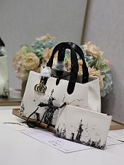 	 Colestore Dior Toujours Medium Black And White 28.5x19x21.5cm - 2